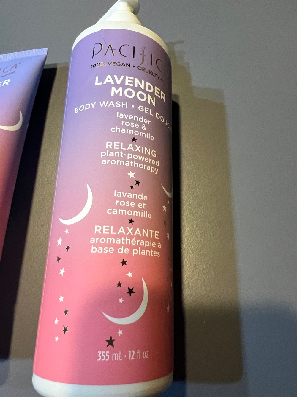 Pacifica Lavender Moon Body Wash Bottle - Purple & Pink Gradient - Picture 2 of 5